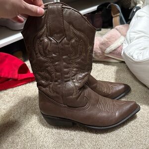 Madden Girl Brown Western Boots